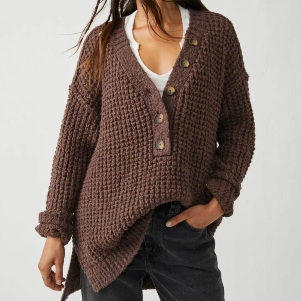 NWT Whistle Thermal Henley by Free People in size Medium